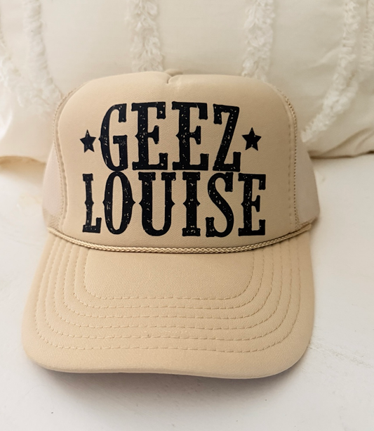 Geez Louise Trucker Hat 🤎