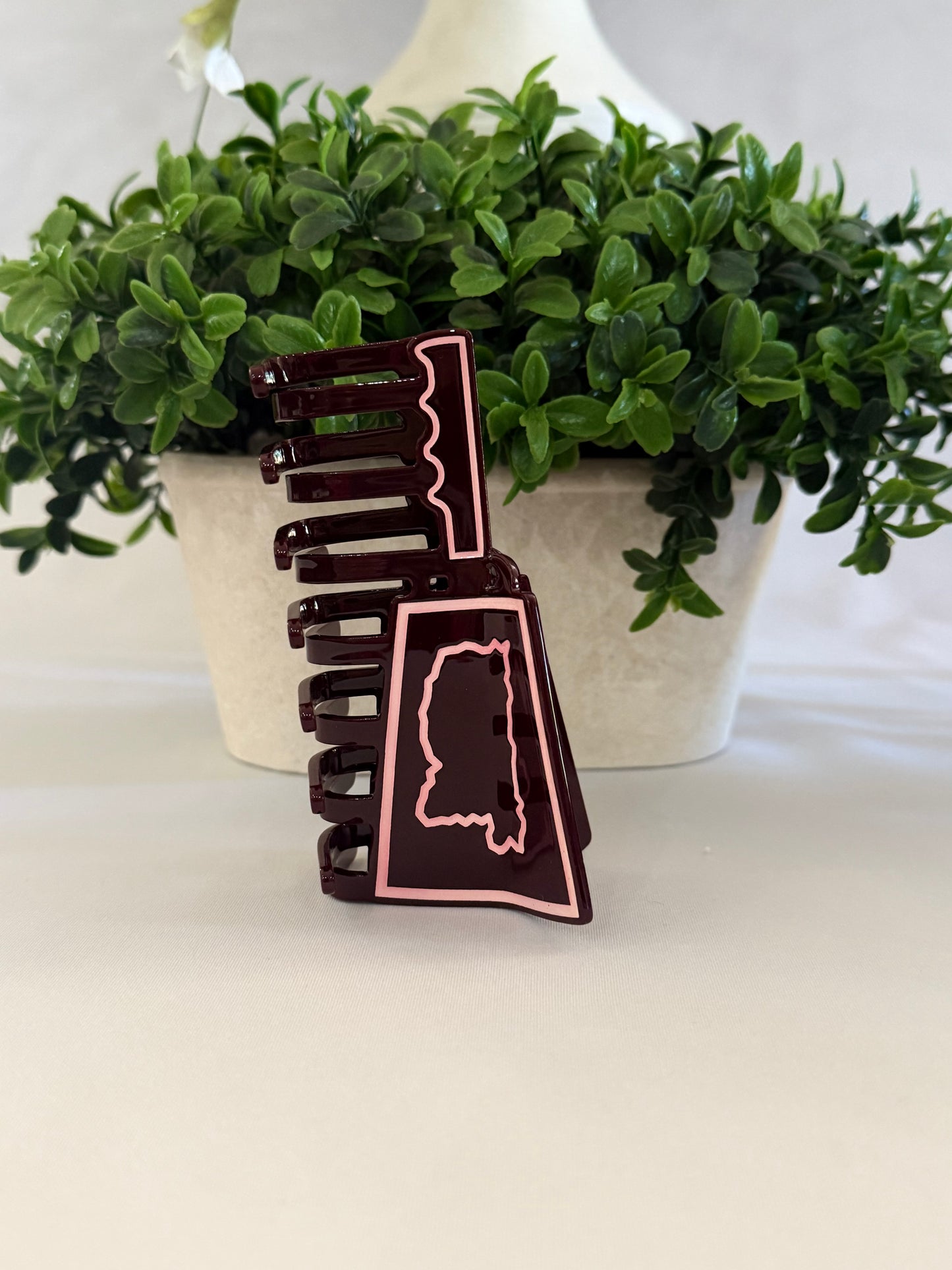 Mississippi Cowbell Hair Clip