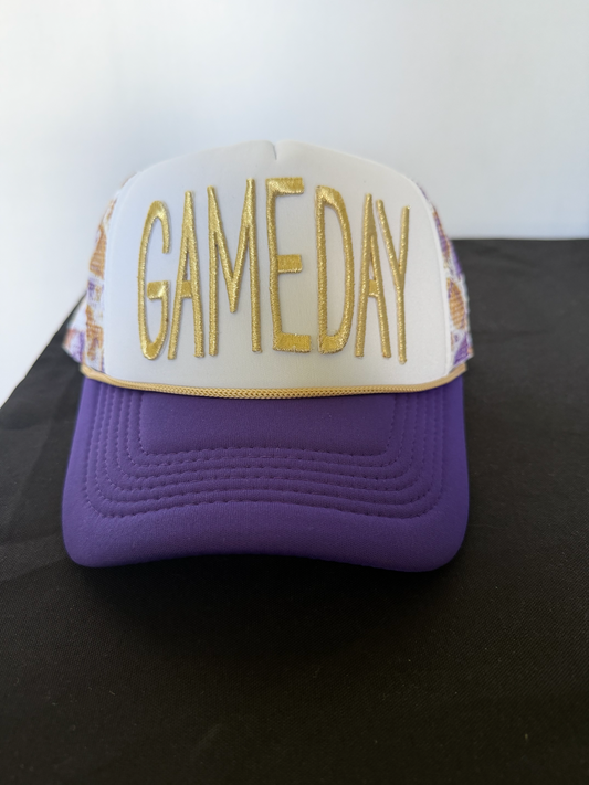 Purple & Gold Gameday Trucker Hat