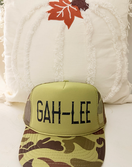 GAH-LEE Camo Trucker Hat