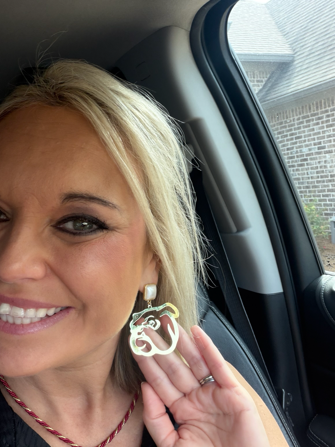Mississippi State Bulldog Lightweight Statement Earrings