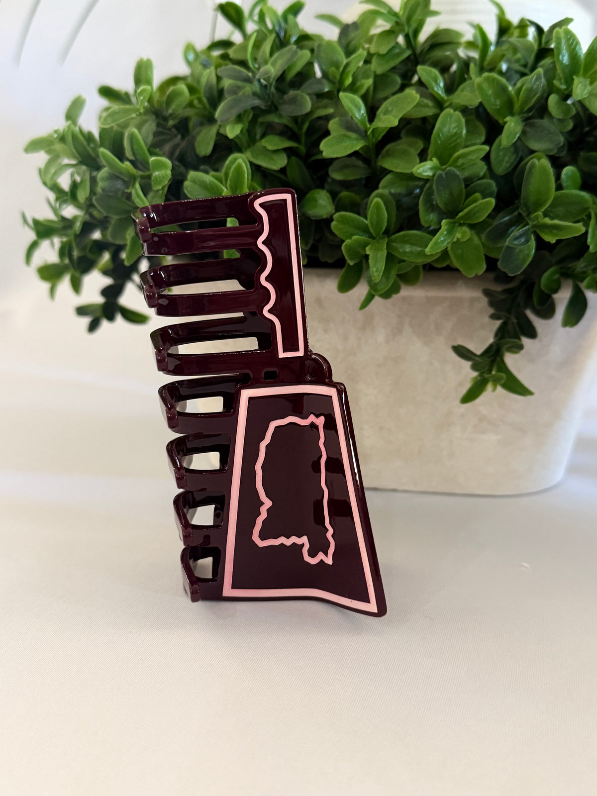 Mississippi Cowbell Hair Clip