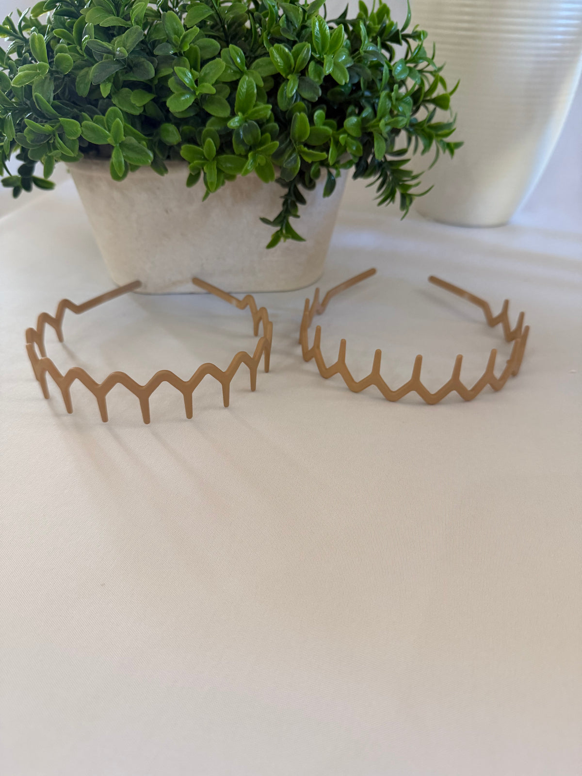 Tan Zigzag Headband