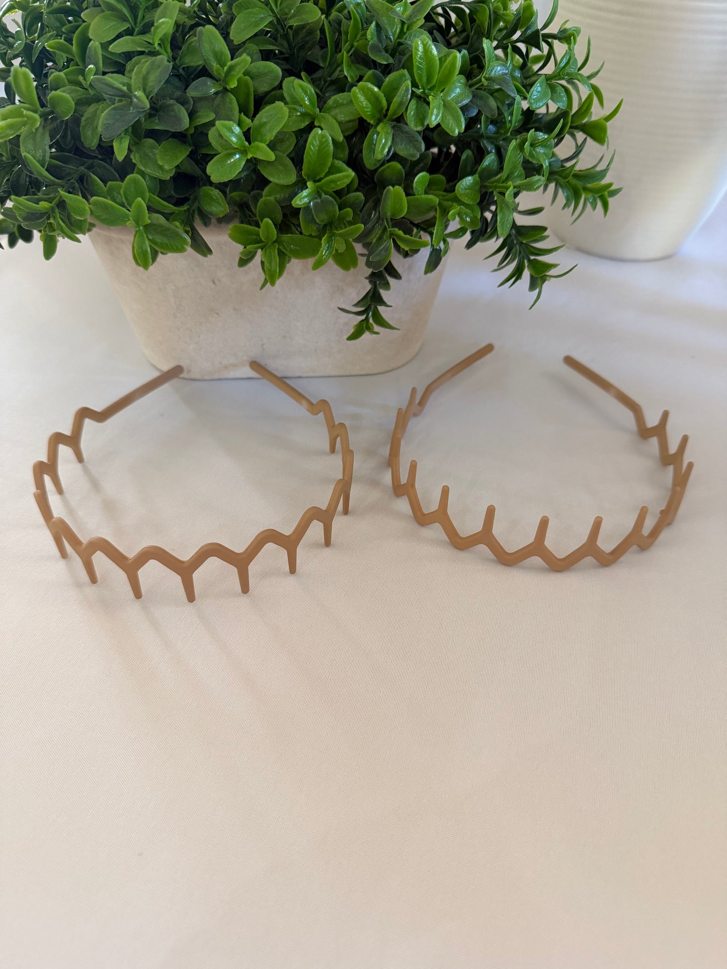 Tan Zigzag Headband