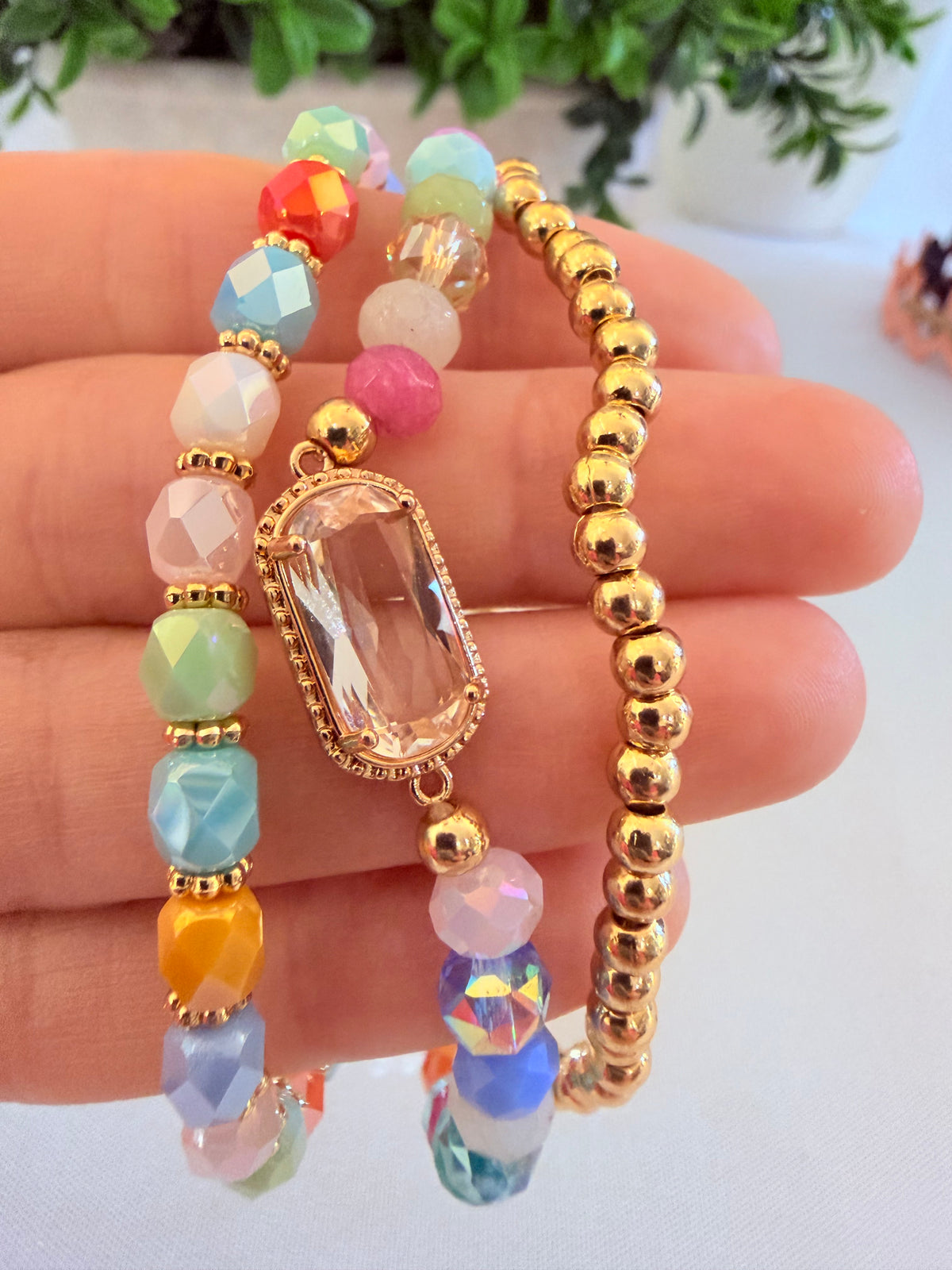 Assorted Beaded & Pearl Bracelet Set