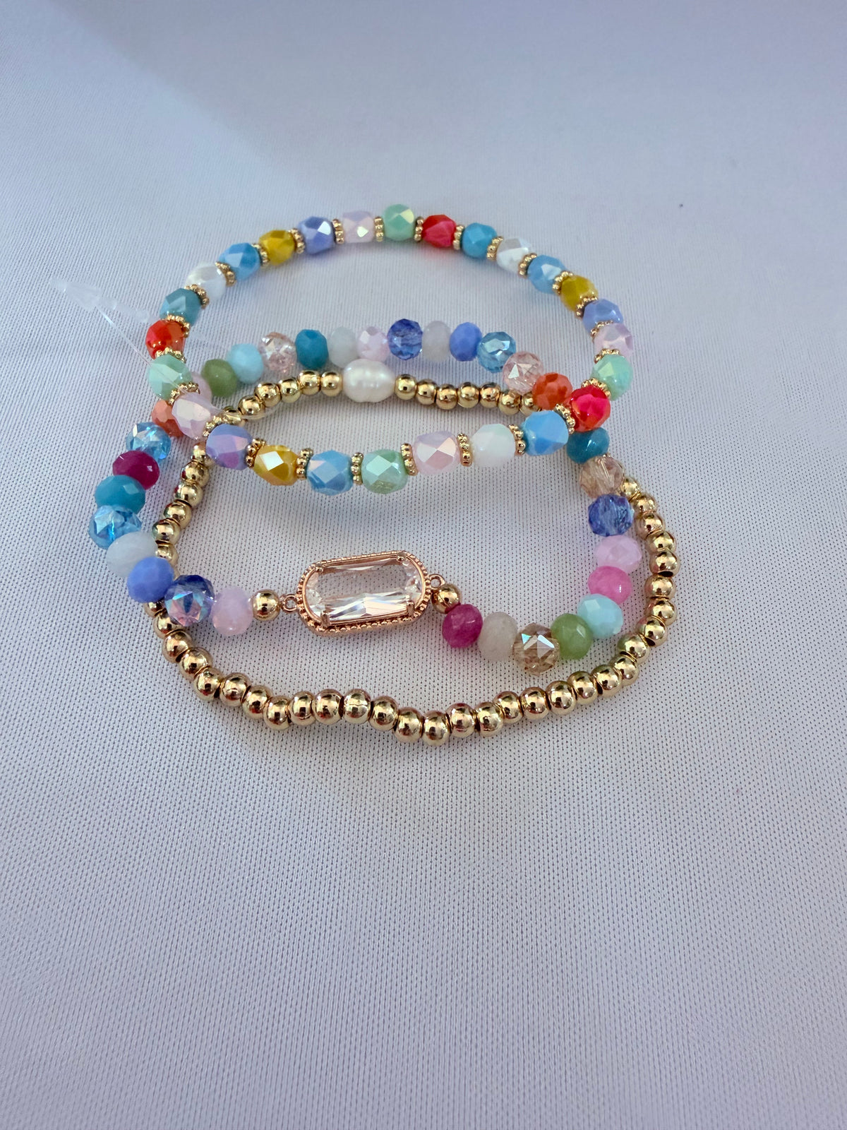 Assorted Beaded & Pearl Bracelet Set